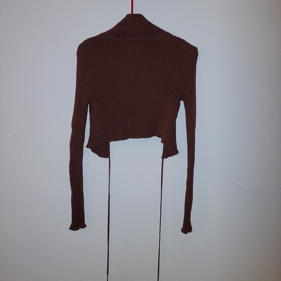 Brown aeropostale wrap top - Picture 3 of 6